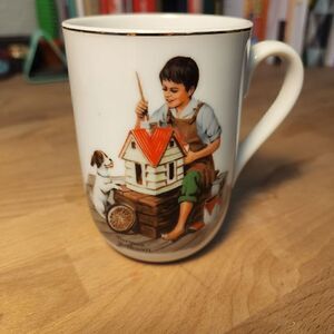 Norman Rockwell "A Dollhouse for Sis" mug